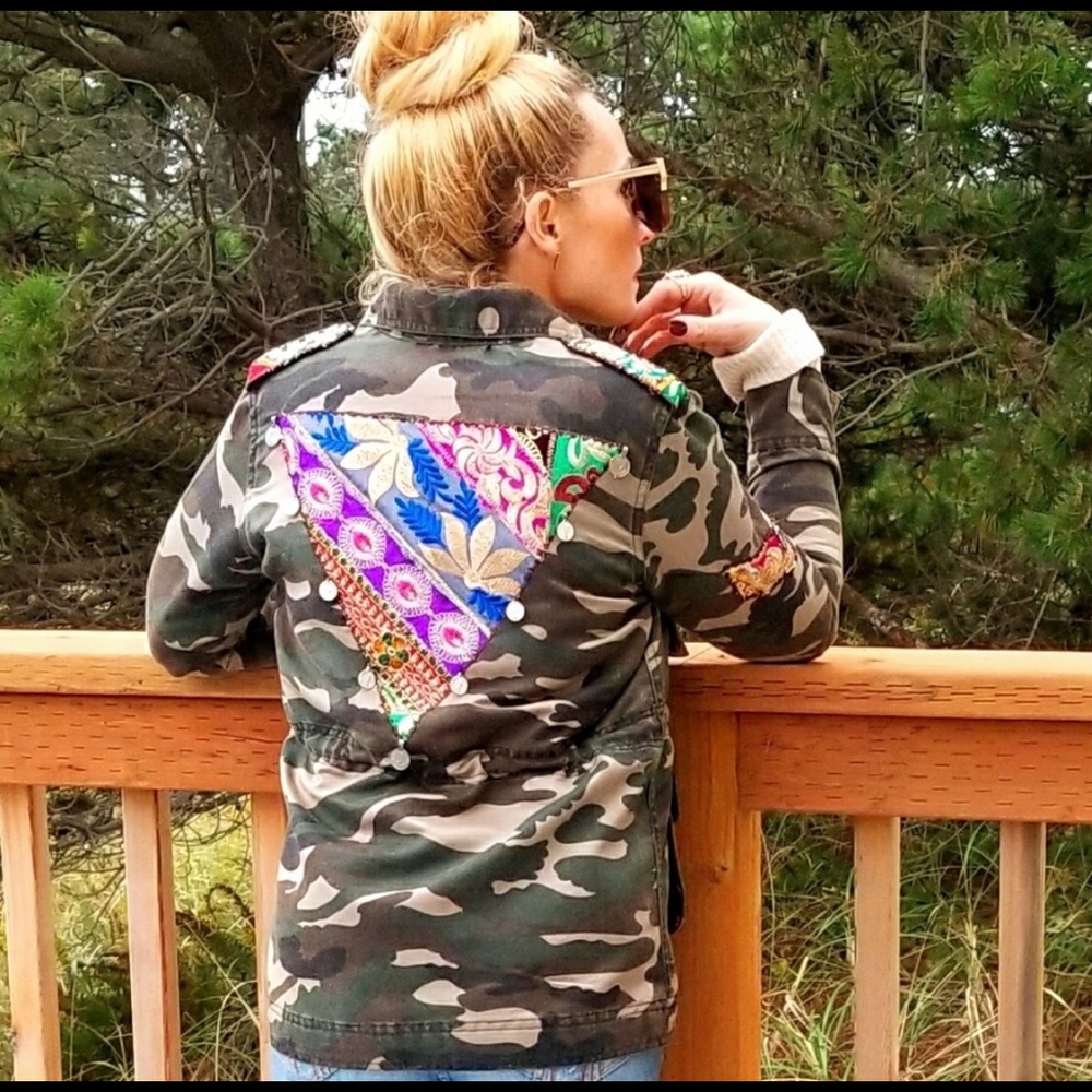 Beautiful stories camo jacket